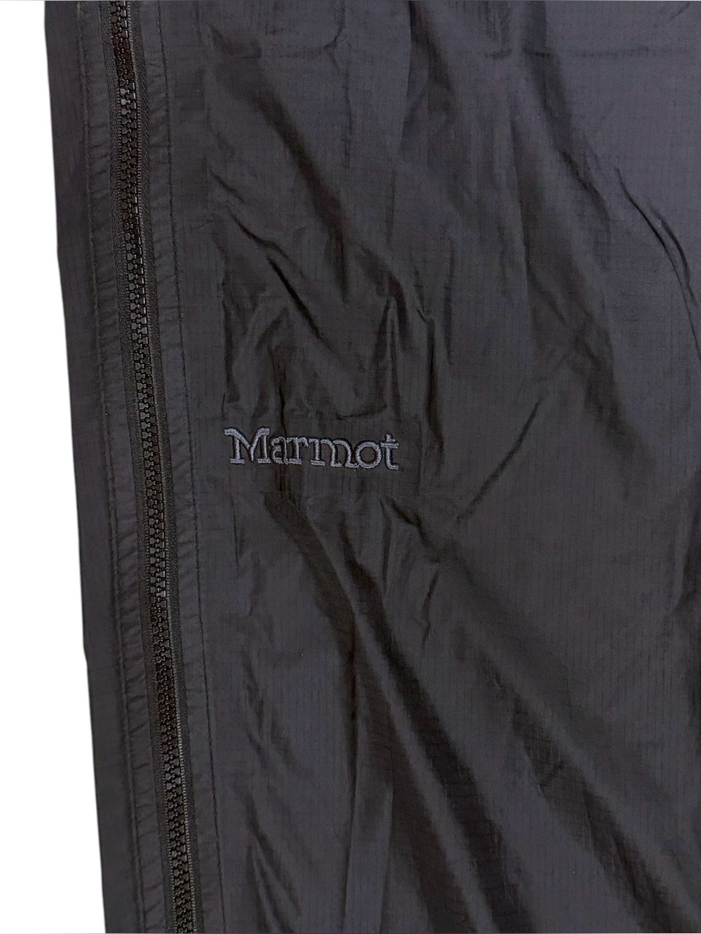Marmot Precip Pants Medium Black Nylon Full Zip Gorpcore Rain Waterproof Hiking - Picture 3 of 14